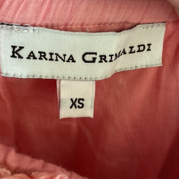 Karina Grimaldi Pink Paloma Metallic Stripe Mini Dress - Picture 9 of 13